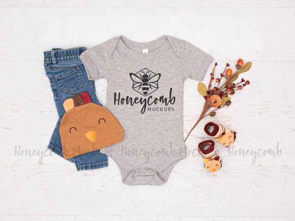 100B Baby Bodysuit Mockup: Graphics for Baby Amp