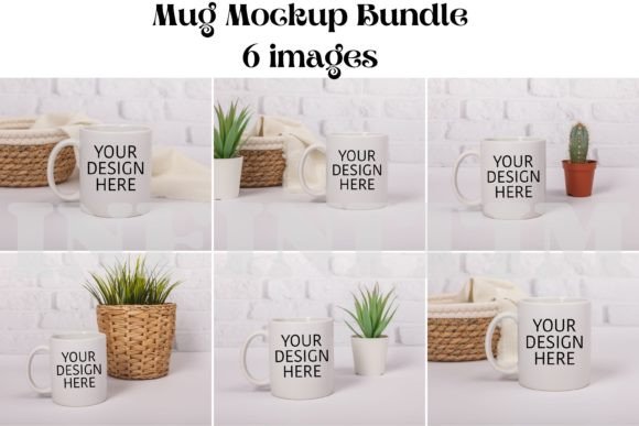 11 Oz White Coffee Mug Mockup Bundle