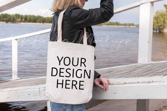 Canvas Tote Bag Mockup Graphics
