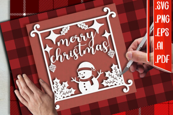 Christmas Papercut 5 Svg Eps Ai Png Pdf