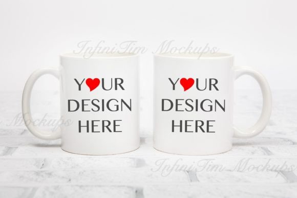Couple Mug Mockup Front and Back Graphics Mugs Amp