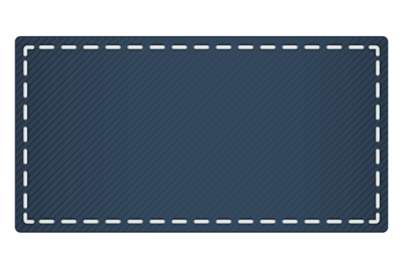 Fabric Patch Mockup. Realistic Cloth Wit
