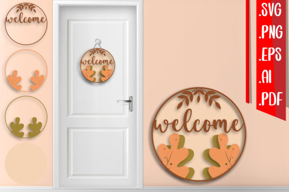 Fall Layered Door Sign 4: Graphics for Crafts & Content