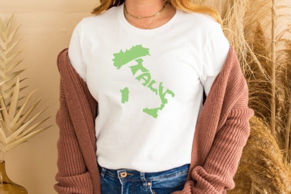 Italy Lettering in Map