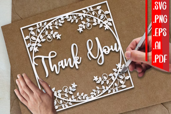 Thank You Papercut 7 - Graphics & Crafts