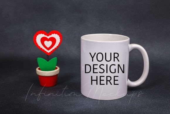 Valentine's Day Mug Mockup Graphics Mugs Amp