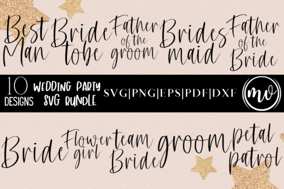 Wedding Party SVG Bundle - 10