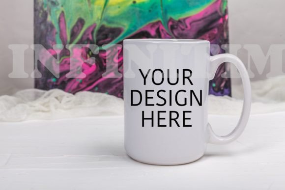 White Coffee Mug Mockup 15 Oz: Graphics and Mugs Amp